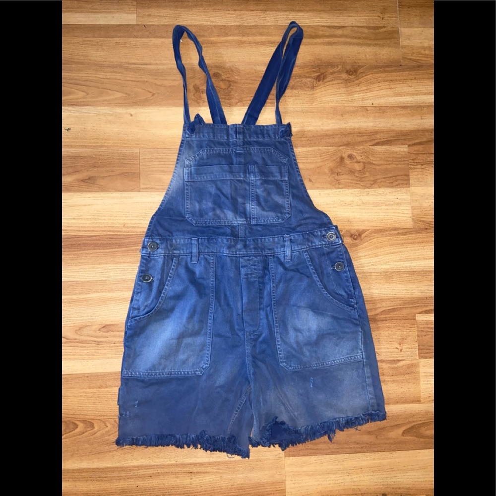 Free People Denim Shorts Overall